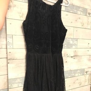 Hollister black lace dress